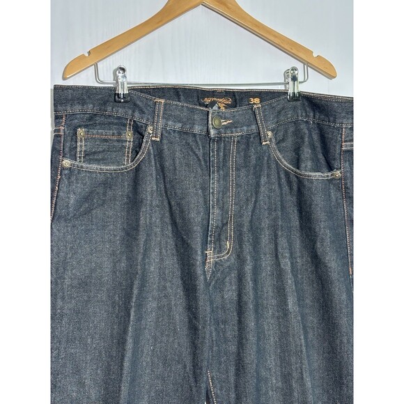 Ed Hardy Jeans Men 38 Death Or Glory Skull Embroidery Y2K Vintage Baggy Straight - Picture 3 of 15